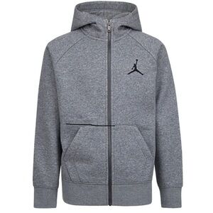 Jordan Hoodie Jacket Youth Large 12-13 Gray Zip Up Jumpman Boys Like New